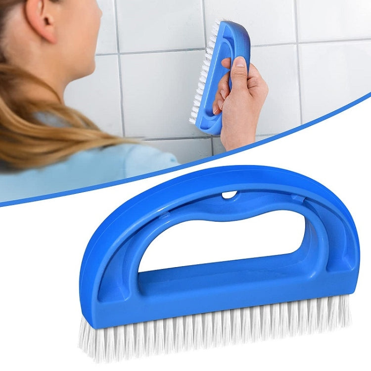 Spazzola per la pulizia delle cuciture dei sedili a forma di D per interni auto, Blue