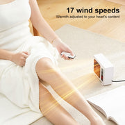Riscaldatore elettrico da tavolo da 600 W PTC Riscaldamento rapido Ventola calda a risparmio energetico, Without Remote Control, With Remote Control