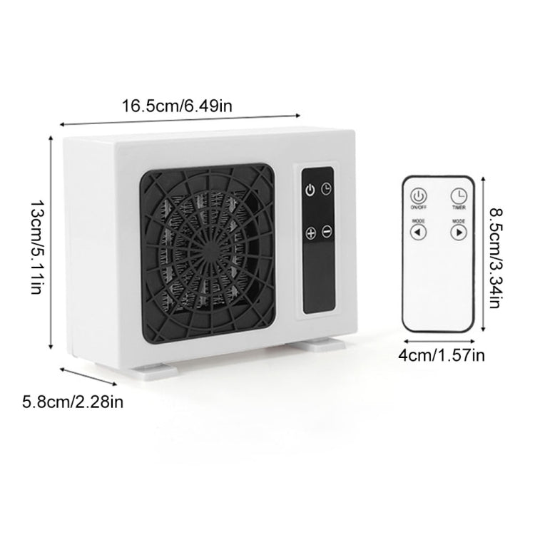 Riscaldatore elettrico da tavolo 600W PTC con telecomando