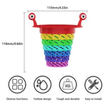 Filtro per lavello da cucina con scarico a pavimento universale Rainbow Monster a scomparsa