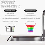 Filtro per lavello da cucina con scarico a pavimento universale Rainbow Monster a scomparsa