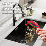 Filtro per lavello da cucina con scarico a pavimento universale Rainbow Monster a scomparsa