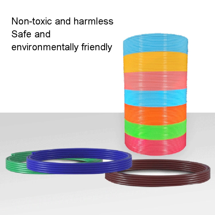 Materiali di consumo per penne per stampa 3D Materiale di linea resistente ad alta resistenza da 1,75 mm Filo di seta per stampa di materie prime ambientali, 10colors /Set PCL 5m