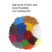 Materiali di consumo per penne per stampa 3D Materiale di linea resistente ad alta resistenza da 1,75 mm Filo di seta per stampa di materie prime ambientali, 10colors /Set PCL 5m