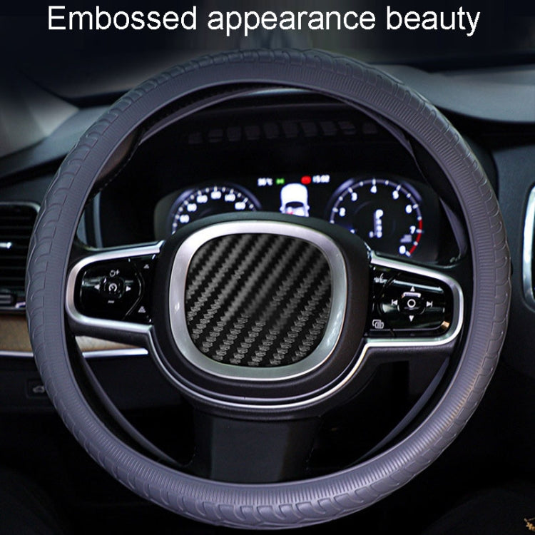 Custodia protettiva in silicone per auto, resistente all'usura, modello di pneumatico antiscivolo, custodia per impugnatura, For 36cm-40cm Diameter Steering Wheel