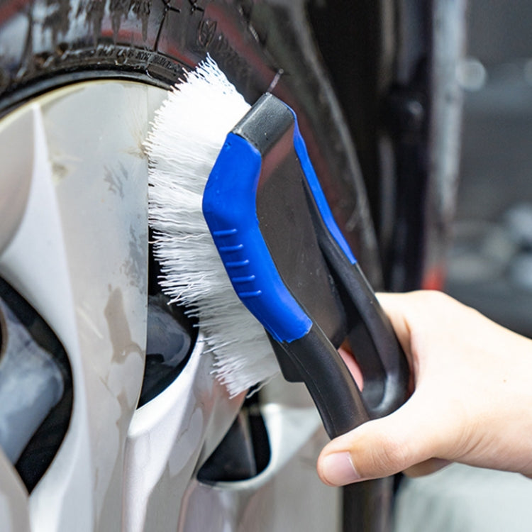 Strumento per la pulizia della spazzola rigida per tappetino interno per pneumatici per auto, Dark Blue