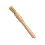 Spazzola per la pulizia della bocchetta dell'aria con manico rotondo in legno per interni auto, Wood Color