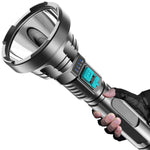 Torcia a luce forte USB ricaricabile LED Illuminazione esterna a lungo raggio super luminosa
