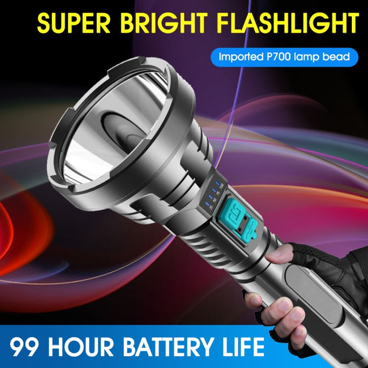 Torcia a luce forte USB ricaricabile LED Illuminazione esterna a lungo raggio super luminosa