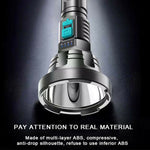 Torcia a luce forte USB ricaricabile LED Illuminazione esterna a lungo raggio super luminosa