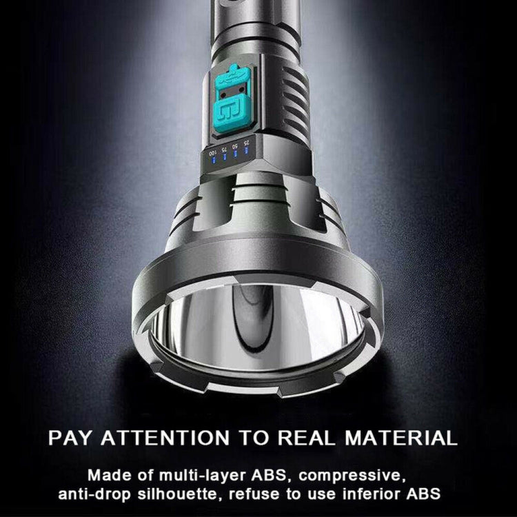 Torcia a luce forte USB ricaricabile LED Illuminazione esterna a lungo raggio super luminosa