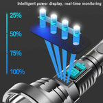 Torcia a luce forte USB ricaricabile LED Illuminazione esterna a lungo raggio super luminosa