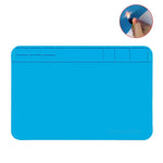 Tappetino per tavolo per saldatura con cuscinetto in silicone resistente alle alte temperature da banco per riparazione computer telefono, 30x20cm