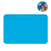Tappetino per tavolo per saldatura con cuscinetto in silicone resistente alle alte temperature da banco per riparazione computer telefono, 30x20cm