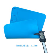 Tappetino per tavolo per saldatura con cuscinetto in silicone resistente alle alte temperature da banco per riparazione computer telefono, 30x20cm