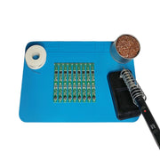 Tappetino per tavolo per saldatura con cuscinetto in silicone resistente alle alte temperature da banco per riparazione computer telefono, 30x20cm