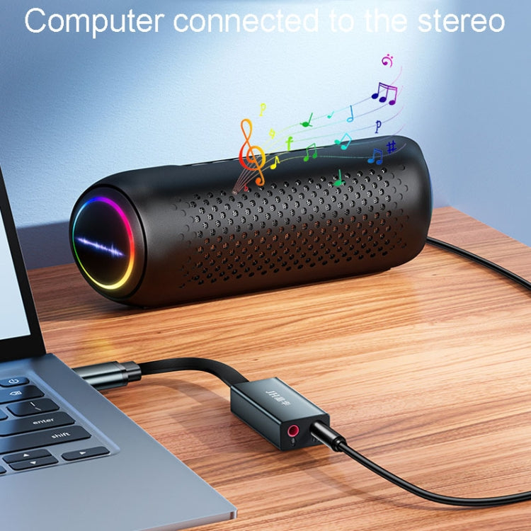 JINGHUA Z169A da USB a scheda audio AV con convertitore di cavo host computer a adattatore porta audio 3.5