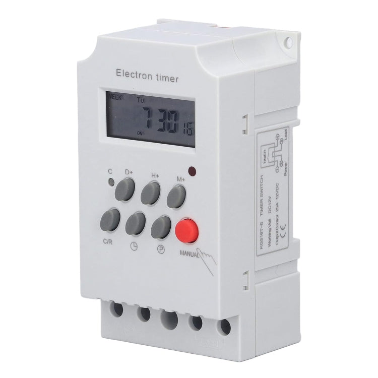 Temporizzatore digitale 220V 25A con display LCD