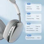 Auricolare Bluetooth wireless con riduzione del rumore con effetti sonori HiFi P9 Pro Max, P9 Pro Max (White), P9 Pro Max (Black), P9 Pro Max (Blue)