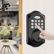 Serratura elettronica intelligente automatica con password Tuya remota Bluetooth LOCSTAR C88, C88 Black