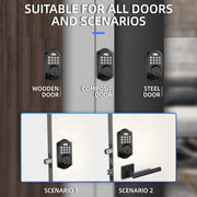 Serratura elettronica intelligente automatica con password Tuya remota Bluetooth LOCSTAR C88, C88 Black
