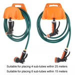 Accessori per l'irrigazione del giardino con supporto per tubo dell'acqua in plastica montato a parete