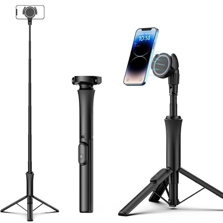 Treppiede per selfie stick allungabile per telefono magnetico da 1,5 m con telecomando wireless, ws-22001- 4