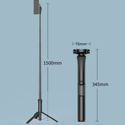 Treppiede selfie stick allungabile 1,5 m con telecomando wireless