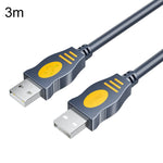 Cavo dati in rame JINGHUA U110 USB 2.0 maschio-maschio con anello magnetico, 1.5m, 3m, 5m, 10m