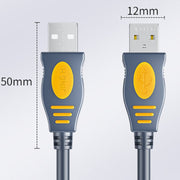 Cavo dati in rame JINGHUA U110 USB 2.0 maschio-maschio con anello magnetico, 1.5m, 3m, 5m, 10m