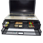 Organizer cassetto estraibile in ferro a 2 strati 41x31x12 cm