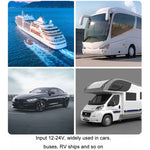Modifica caricatore per telefono cellulare per auto, camper, barca USB 12/24 V + tipo C, Silver 2.1A+1A+PD3.0