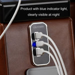 Modifica caricatore per telefono cellulare per auto, camper, barca USB 12/24 V + tipo C, Silver 2.1A+1A+PD3.0