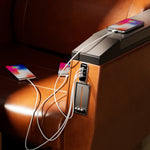 Modifica caricatore per telefono cellulare per auto, camper, barca USB 12/24 V + tipo C, Silver 2.1A+1A+PD3.0