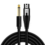 Cavo audio XLR 6.5mm maschio-femmina bilanciato 3 core