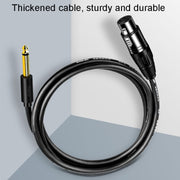 Cavo audio XLR 6.5mm maschio-femmina bilanciato 3 core