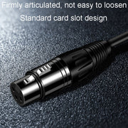 Cavo audio XLR 6.5mm maschio-femmina bilanciato 3 core