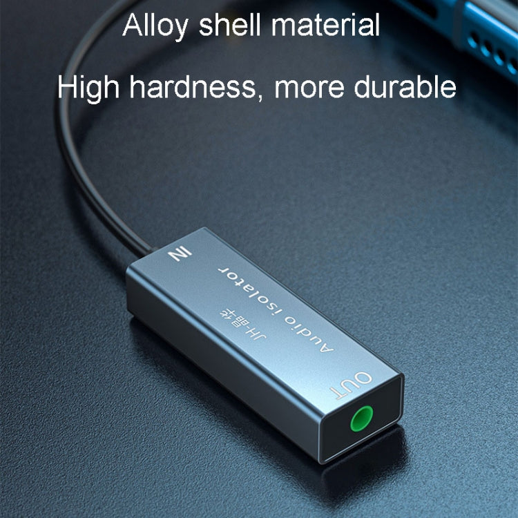 JINGHUA Z100 Isolatore audio da 3,5 mm per auto AUX Riduzione del rumore e filtraggio del suono anti-interferenza