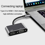 Convertitore docking station HUB Type-C HDMI VGA USB