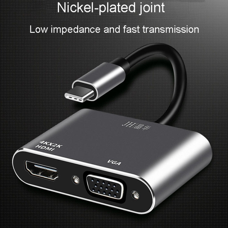Convertitore docking station HUB Type-C HDMI VGA USB