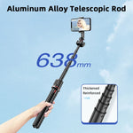 Treppiede telescopico portatile con telecomando Bluetooth