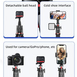 Treppiede telescopico portatile con telecomando Bluetooth