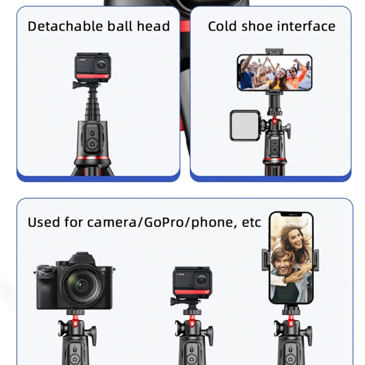 Treppiede telescopico portatile con telecomando Bluetooth