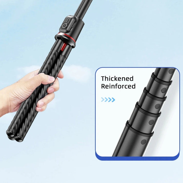 Treppiede telescopico portatile con telecomando Bluetooth