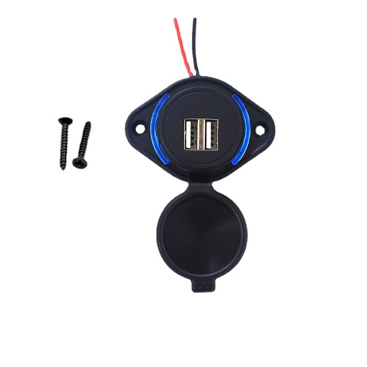 Caricatore per auto modificato impermeabile doppio USB 12V/24V, UCC-310-2U 3.1A