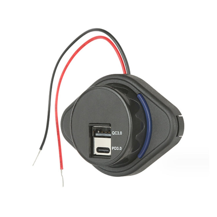 Caricatore per auto USB-C a ricarica rapida per modifica auto 2 in 1, UCC-320 QC3.0+PD