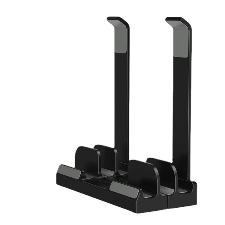 Base di raffreddamento rialzata per desktop con supporto verticale per laptop a doppio scopo