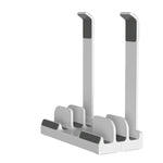 Base di raffreddamento rialzata per desktop con supporto verticale per laptop a doppio scopo
