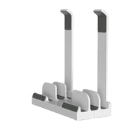 Base di raffreddamento rialzata per desktop con supporto verticale per laptop a doppio scopo