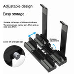 Base di raffreddamento rialzata per desktop con supporto verticale per laptop a doppio scopo